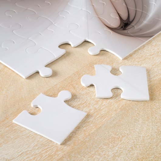 Floral Elegance Modern Abstract Fractal Art Legpuzzel (Zijkant)