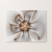 Floral Elegance Modern Abstract Fractal Art Legpuzzel (Horizontaal)