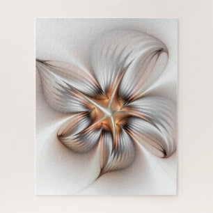 Floral Elegance Modern Abstract Fractal Art Legpuzzel