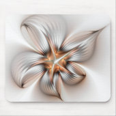 Floral Elegance Modern Abstract Fractal Art Muismat (Voorkant)