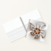 Floral Elegance Modern Abstract Fractal Art Notitieboek (Binnen)
