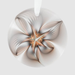 Floral Elegance Modern Abstract Fractal Art Ornament