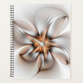Floral Elegance Modern Abstract Fractal Art Planner