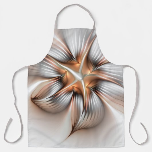 Floral Elegance Modern Abstract Fractal Art Schort (Voorkant)