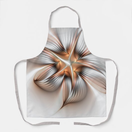 Floral Elegance Modern Abstract Fractal Art Schort (Voorkant)