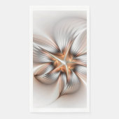 Floral Elegance Modern Abstract Fractal Art Servet (Voorkant)