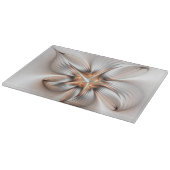 Floral Elegance Modern Abstract Fractal Art Snijplank (Hoek)