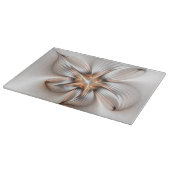 Floral Elegance Modern Abstract Fractal Art Snijplank (Hoek)