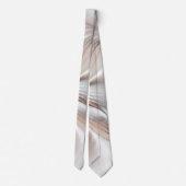 Floral Elegance Modern Abstract Fractal Art Stropdas (Achterkant)