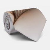 Floral Elegance Modern Abstract Fractal Art Stropdas (Opgerold)