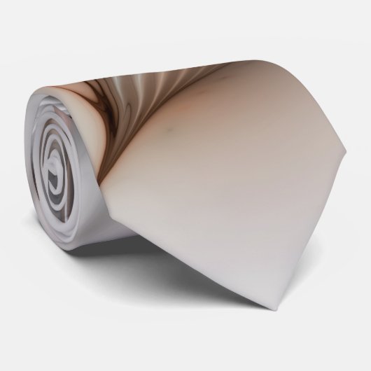 Floral Elegance Modern Abstract Fractal Art Stropdas (Opgerold)