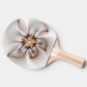 Floral Elegance Modern Abstract Fractal Art Tafeltennisbatje (Zijkant)