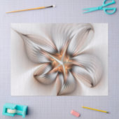 Floral Elegance Modern Abstract Fractal Art Tissuepapier (Craft)