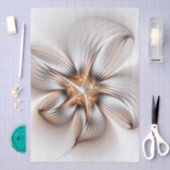Floral Elegance Modern Abstract Fractal Art Tissuepapier (Craft)