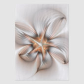 Floral Elegance Modern Abstract Fractal Art Tissuepapier (Voorkant)
