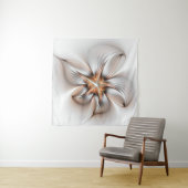 Floral Elegance Modern Abstract Fractal Art Wandkleed (In situ)