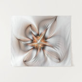 Floral Elegance Modern Abstract Fractal Art Wandkleed (Voorkant (horizontaal))