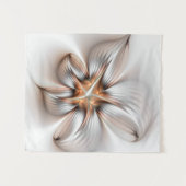 Floral Elegance Modern Abstract Fractal Art Wandkleed (Voorkant (horizontaal))