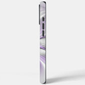 Floral Elegance Modern Abstract Violet Fractal Art Case-Mate iPhone Case (Achterkant / Links)