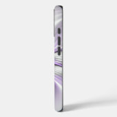 Floral Elegance Modern Abstract Violet Fractal Art Case-Mate iPhone Case (Achterkant / Links)