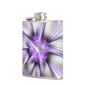 Floral Elegance Modern Abstract Violet Fractal Art Heupfles (Links)