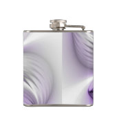 Floral Elegance Modern Abstract Violet Fractal Art Heupfles (Achterkant)