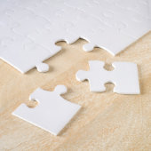 Floral Elegance Modern Abstract Violet Fractal Art Legpuzzel (Zijkant)