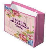 Floral Elegance Moederdag Groot Cadeauzakje (Voorkant Gekanteld)