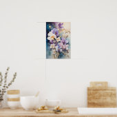 Floral Elegance - Orchidee Flowers Waterverf Art Poster (Keuken)