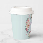 Floral Elegance Papieren Bekers (Rechts)