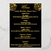 Floral Elegance Party Menu (Voorkant)
