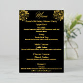 Floral Elegance Party Menu (Staand Voorkant)