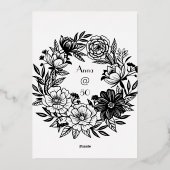 Floral Elegance Party Menu (Achterkant)