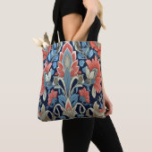 Floral Elegance patroon van Ratti_Creative_Arts Tote Bag (Dichtbij)