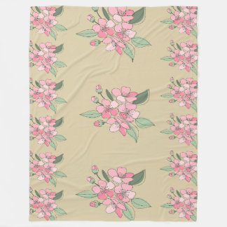 Floral Elegance Pattern Fleece Deken