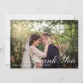 Floral Elegance Peach Blush Sage Classic Hartelijk Bedankkaart (Voorkant)