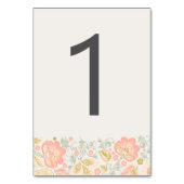 Floral Elegance Peach Sage Blush Classic Wedding Kaart (Voorkant)