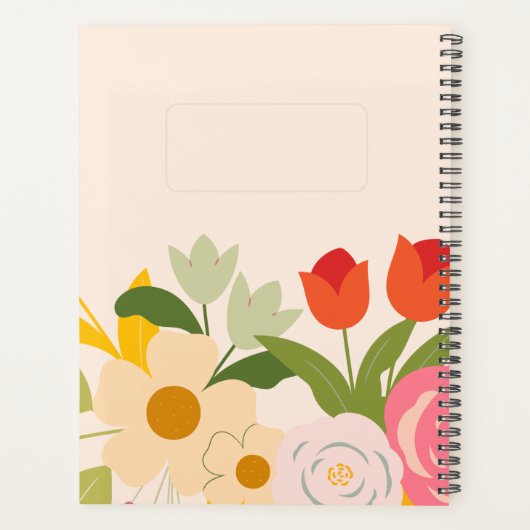 Floral Elegance Planner (Achterkant)