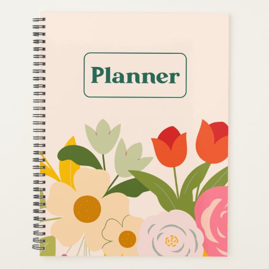 Floral Elegance Planner (Voorkant)
