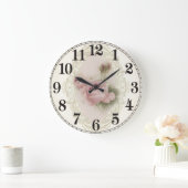 Floral Elegance Round Acrylic Wall Clock Grote Klok (Huis)