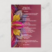 Floral Elegance, Roze Sparkle Wedding Collectie Informatiekaartje (Voorkant)