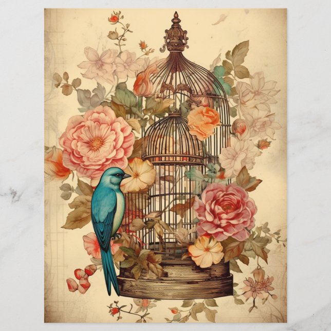 Floral Elegance Scrapbook Papier (Voorkant)