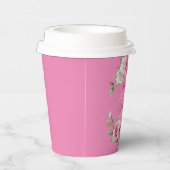 Floral Elegance Sip Trouwpapier Cup Papieren Bekers (Rechts)