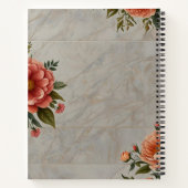 Floral Elegance Tegel notitieboek (Achterkant)