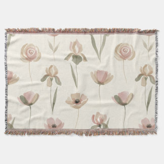 Floral Elegance Throw Blanket Deken