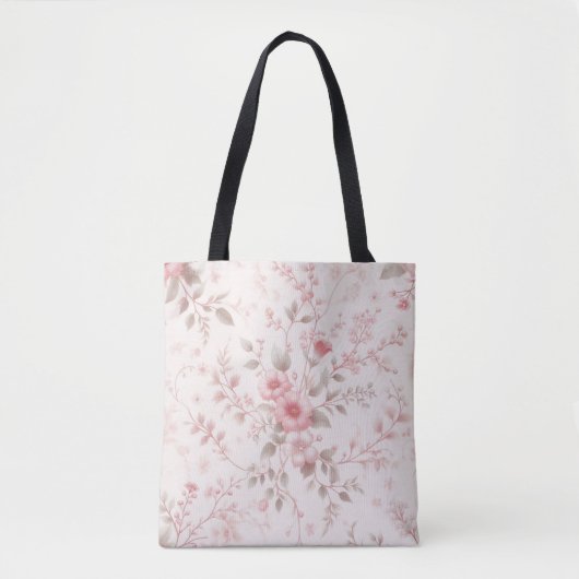 Floral Elegance Tote Bag (Voorkant)