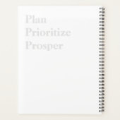 Floral Elegance: uw door pioenrozen ontworpen plan Planner (Achterkant)