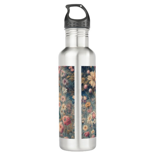 Floral Elegance Waterfles (Achterkant)