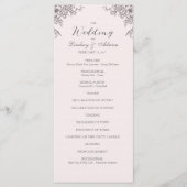 Floral Elegance Wedding Programma Programmakaart (Voorkant)