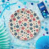 Floral Elegant 4th July Papier Bord (Feest)
